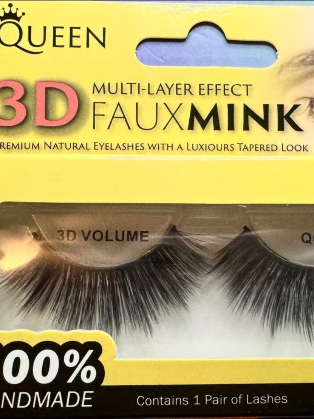Queen 3D FauxMink multi layer effect premium natural eyelashes